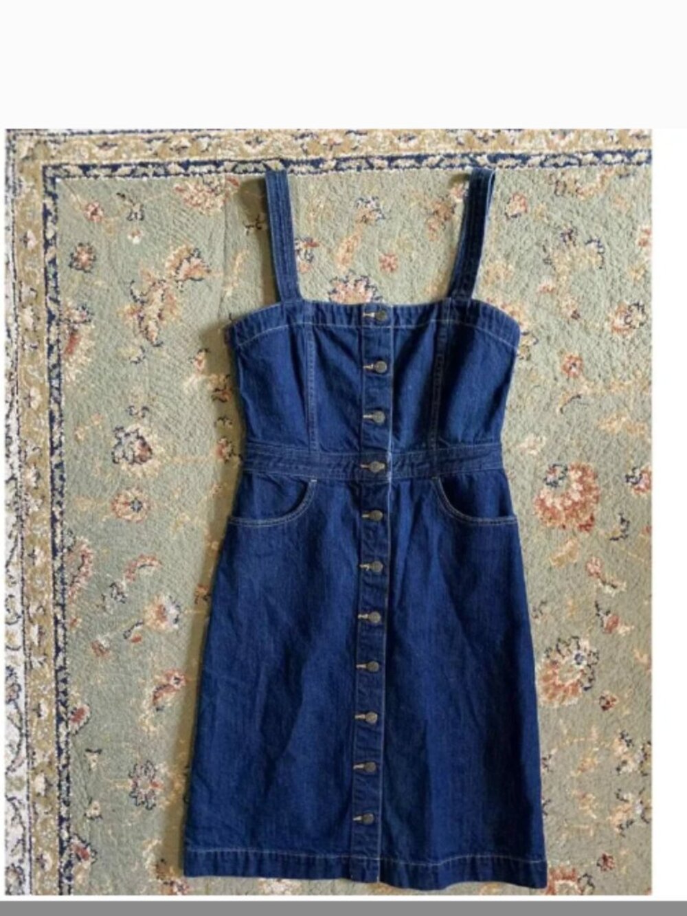 LEVI'S BUTTON UP PINAFORE DRESS SIZE XTRA SMALL